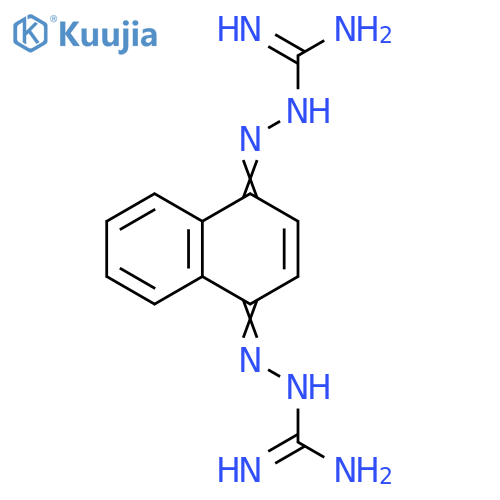 Hydrazinecarboximidamide, 2,2'-(1,4-naphthalenediylidene)bis- structure