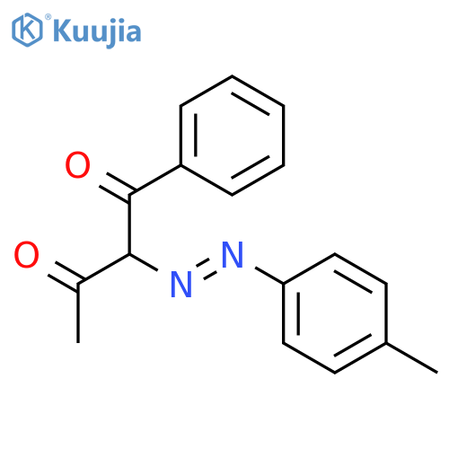 2-[(4-methylphenyl)diazenyl]-1-phenylbutane-1,3-dione structure
