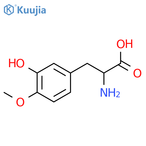 2-amino-3-(3-hydroxy-4-methoxyphenyl)propanoic acid structure