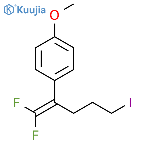 Benzene, 1-[1-(difluoromethylene)-4-iodobutyl]-4-methoxy- structure