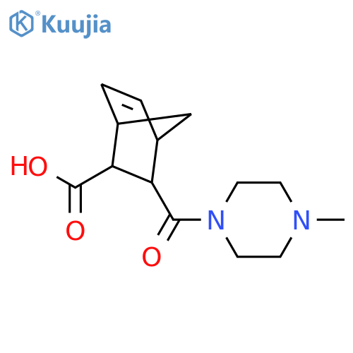 3-(4-Methylpiperazin-1-yl)carbonylbicyclo2.2.1hept-5-ene-2-carboxylic Acid structure