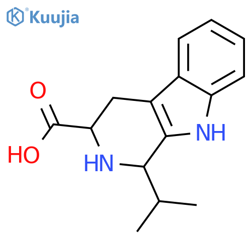 1-isopropyl-2,3,4,9-tetrahydro-1h-beta-carboline-3-carboxylic acid structure