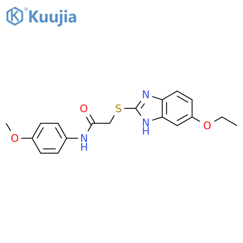 2-((5-ethoxy-1H-benzo[d]imidazol-2-yl)thio)-N-(4-methoxyphenyl)acetamide structure