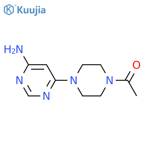 1-(4-(6-aminopyrimidin-4-yl)piperazin-1-yl)ethan-1-one structure
