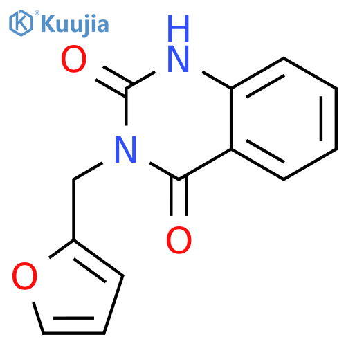 3-(furan-2-ylmethyl)quinazoline-2,4(1H,3H)-dione structure