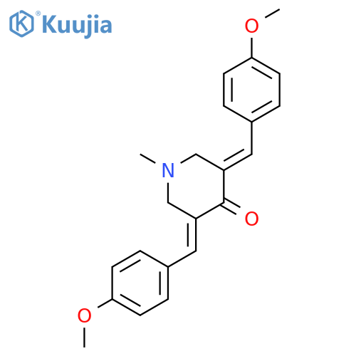 4-Piperidinone, 3,5-bis[(4-methoxyphenyl)methylene]-1-methyl- structure