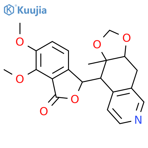 6,7-dimethoxy-3-(9a-methyl-3a,4,9,9a-tetrahydro[1,3]dioxolo[4,5-g]isoquinolin-9-yl)-2-benzofuran-1(3H)-one structure
