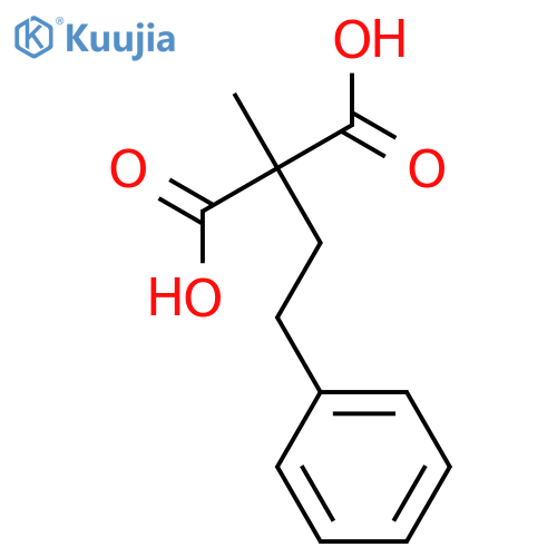 methyl(2-phenylethyl)propanedioic acid structure