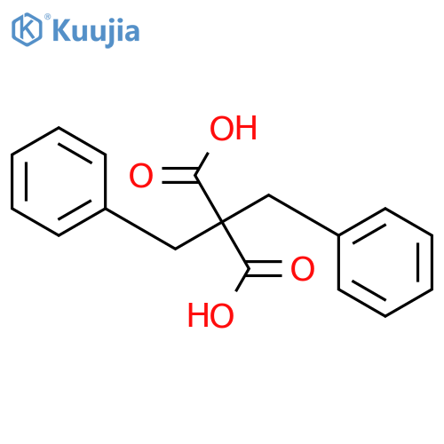 Propanedioic acid, bis(phenylmethyl)- structure