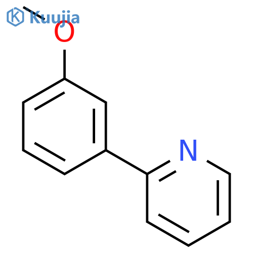 Pyridine, 2-(3-methoxyphenyl)- structure