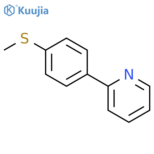 Pyridine, 2-[4-(methylthio)phenyl]- structure