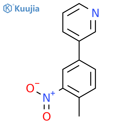 3-(4-Methyl-3-nitrophenyl)pyridine structure