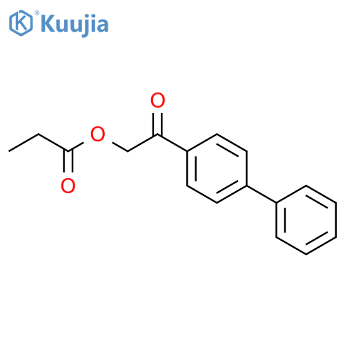 2-(biphenyl-4-yl)-2-oxoethyl propanoate structure