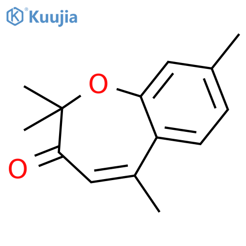 1-Benzoxepin-3(2H)-one, 2,2,5,8-tetramethyl- structure