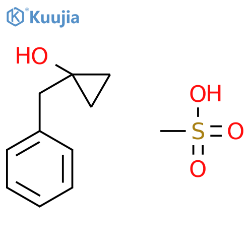 Cyclopropanol, 1-(phenylmethyl)-, 1-methanesulfonate structure