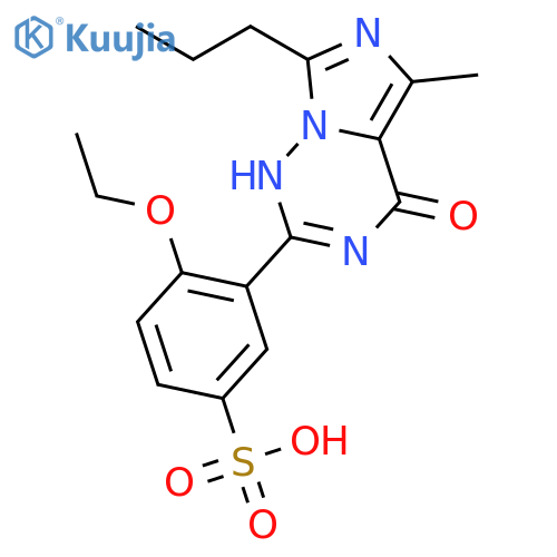 3-(1,4-Dihydro-5-methyl-4-oxo-7-propylimidazo5,1-f1,2,4triazin-2-yl)-4-ethoxybenzenesulfonic Acid structure
