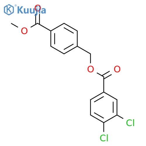 4-(methoxycarbonyl)benzyl 3,4-dichlorobenzoate structure