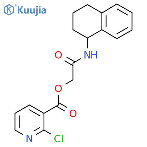 [(1,2,3,4-Tetrahydronaphthalen-1-yl)carbamoyl]methyl 2-chloropyridine-3-carboxylate structure