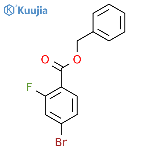 4-Bromo-2-fluoro-benzoic acid benzyl ester structure