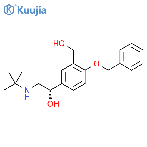 (S)-1-(4-(benzyloxy)-3-(hydroxymethyl)phenyl)-2-(tert-butylamino)ethan-1-ol structure