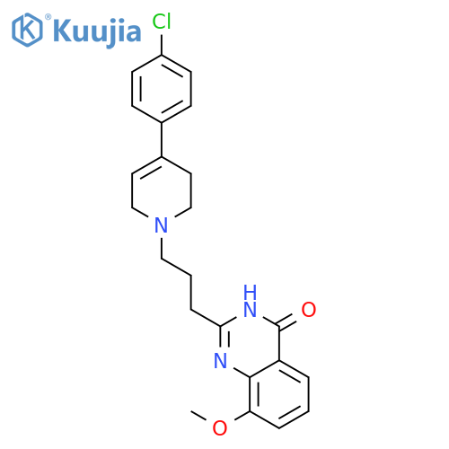 4(3H)-Quinazolinone,2-[3-[4-(4-chlorophenyl)-3,6-dihydro-1(2H)-pyridinyl]propyl]-8-methoxy- structure