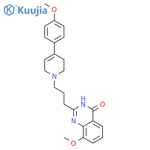 4(3H)-Quinazolinone,2-[3-[3,6-dihydro-4-(4-methoxyphenyl)-1(2H)-pyridinyl]propyl]-8-methoxy- structure