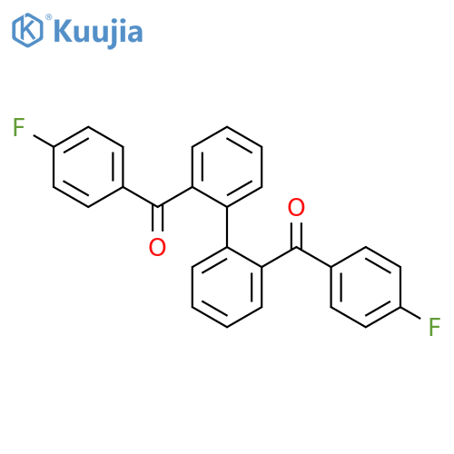 1,1'-[[1,1'-Biphenyl]-2,2'-diyl]bis[1-(4-fluorophenyl)methanone] structure