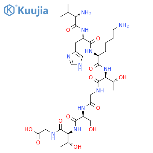 GLYCINE, L-VALYL-L-HISTIDYL-L-LYSYL-L-THREONYLGLYCYL-L-SERYL-L-THREONYL- structure