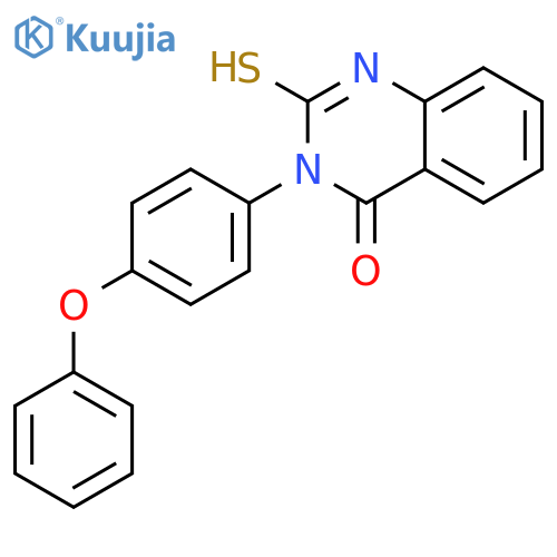 3-(4-phenoxyphenyl)-2-sulfanyl-3,4-dihydroquinazolin-4-one structure