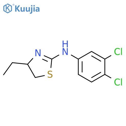 (3,4-Dichloro-phenyl)-(4-ethyl-4,5-dihydro-thiazol-2-yl)-amine structure