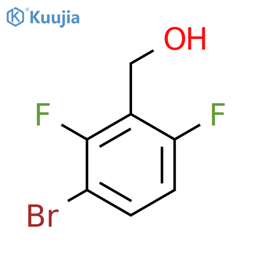 (3-Bromo-2,6-difluorophenyl)methanol structure
