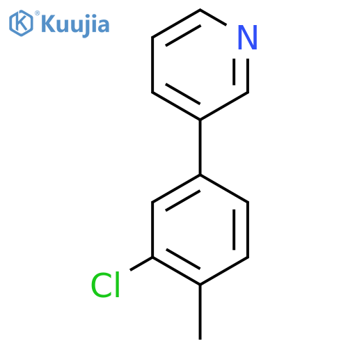 3-(3-Chloro-4-methylphenyl)pyridine structure