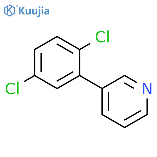 Pyridine, 3-(2,5-dichlorophenyl)- structure