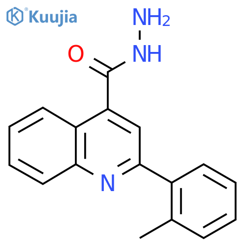 2-(2-Methylphenyl)quinoline-4-carbohydrazide structure