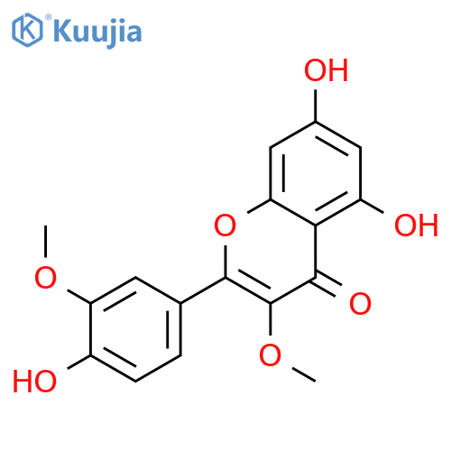 Quercetin 3,3'-dimethyl ether structure