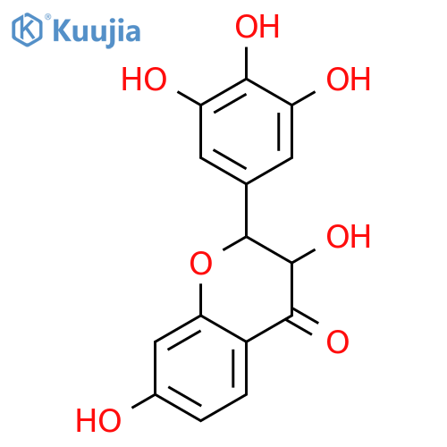 (2R,3R)-3,7-Dihydroxy-2-(3,4,5-trihydroxyphenyl)chroman-4-one structure