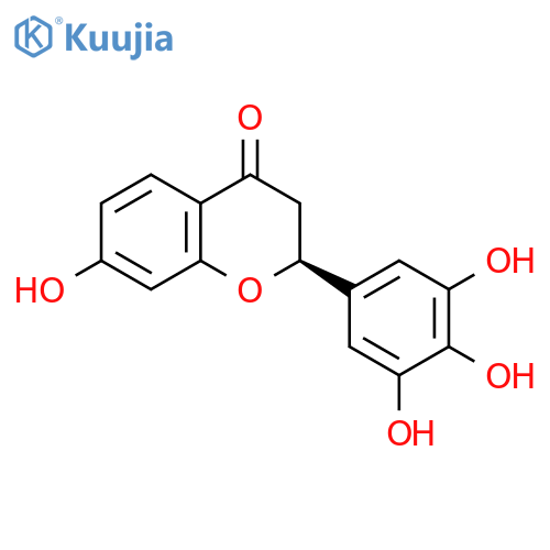 4H-1-Benzopyran-4-one,2,3-dihydro-7-hydroxy-2-(3,4,5-trihydroxyphenyl)-, (2S)- structure