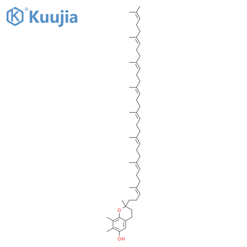 2,7,8-Trimethyl-2-[(3E,7E,11E,15E,19E,23E,27E)-4,8,12,16,20,24,28,32-o ctamethyl-3,7,11,15,19,23,27,31-tritriacontaoctaenyl]-6-chromanol structure
