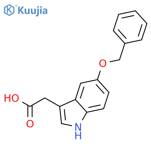 2-[5-(benzyloxy)-1H-indol-3-yl]acetic acid structure