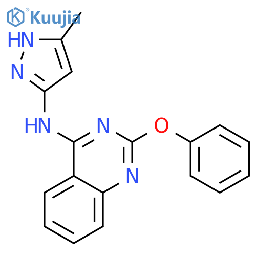 4-Quinazolinamine, N-(5-methyl-1H-pyrazol-3-yl)-2-phenoxy- structure