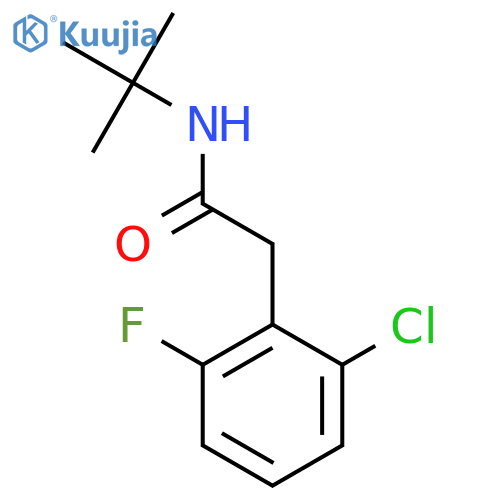 N-(tert-butyl)-2-(2-chloro-6-fluorophenyl)acetamide structure