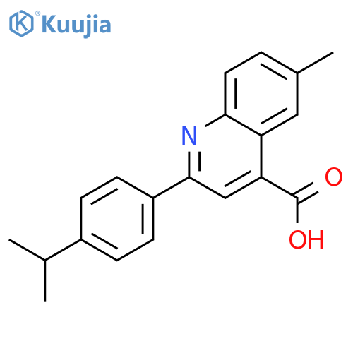 2-(4-Isopropylphenyl)-6-methylquinoline-4-carboxylic acid structure
