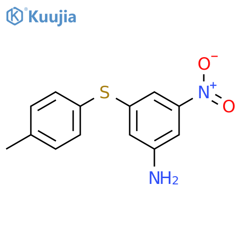 3-(4-Methylphenyl)thio-5-nitroaniline structure
