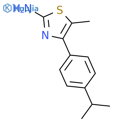 4-(4-Isopropylphenyl)-5-methyl-1,3-thiazol-2-amine structure