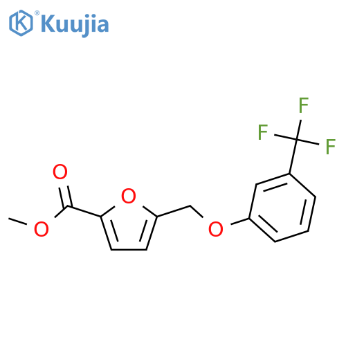 methyl 5-{3-(trifluoromethyl)phenoxymethyl}furan-2-carboxylate structure