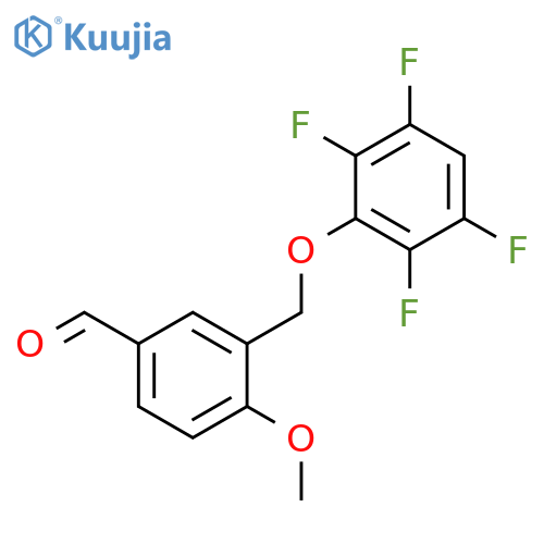 4-Methoxy-3-(2,3,5,6-tetrafluorophenoxy)methyl-benzaldehyde structure