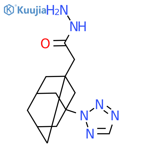2-3-(2H-1,2,3,4-tetrazol-2-yl)adamantan-1-ylacetohydrazide structure