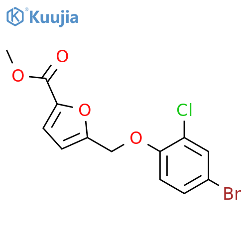 methyl 5-(4-bromo-2-chlorophenoxy)methylfuran-2-carboxylate structure