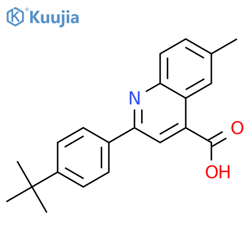 2-(4-tert-Butylphenyl)-6-methylquinoline-4-carboxylic acid structure