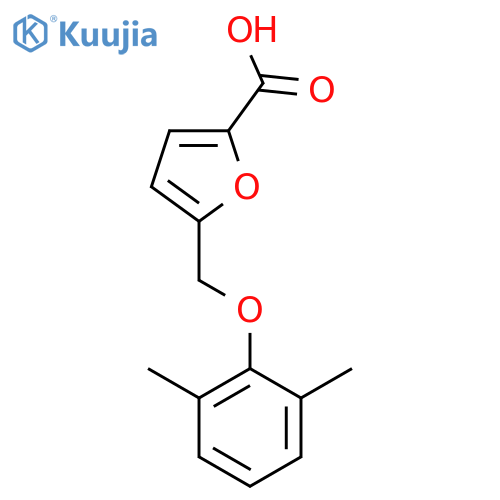 5-(2,6-Dimethyl-phenoxymethyl)-furan-2-carboxylic acid structure
